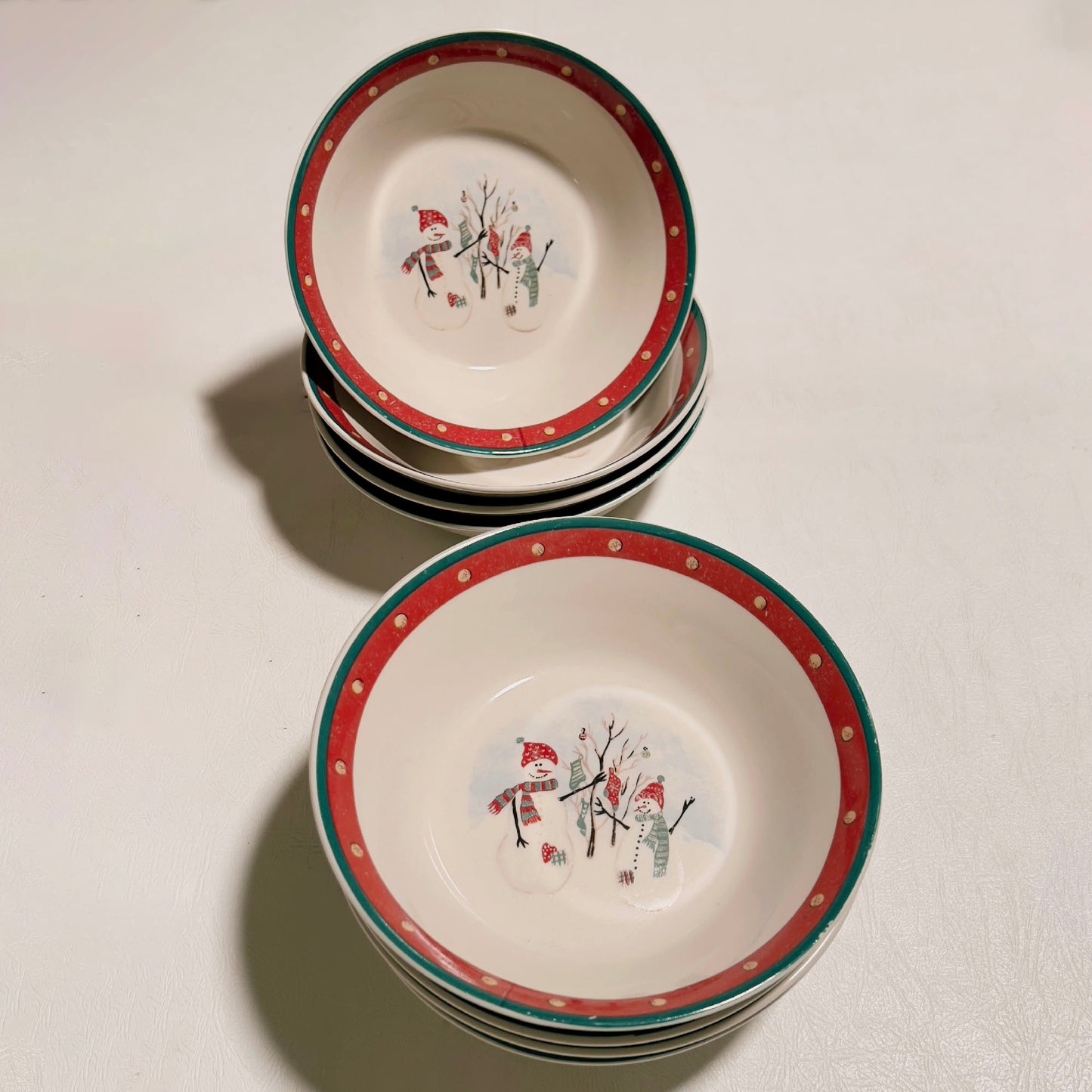 Royal-Seasons-Snowmen-Cereal-Soup-Bowls.-Set-of-8