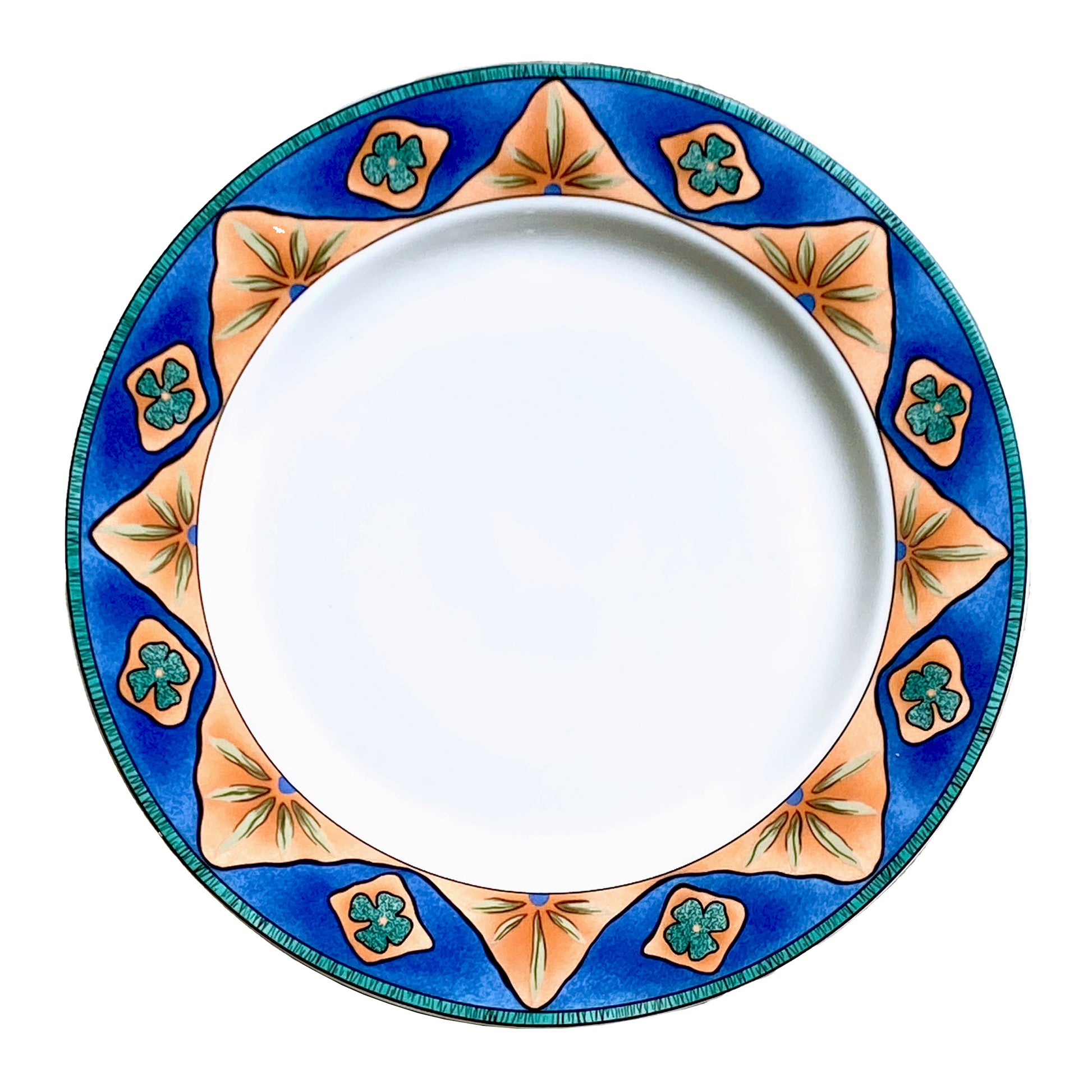 Sakura-Starburst-Blue-Peach-Star-Chop-Plate