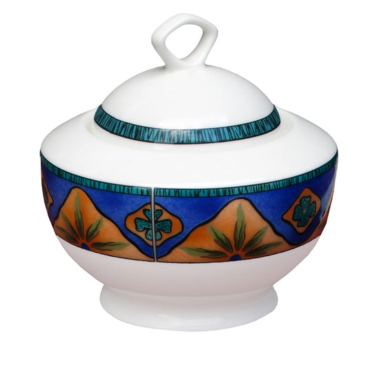 Sakura-Starburst-Blue-Peach-Sugar-Bowl-with-Lid