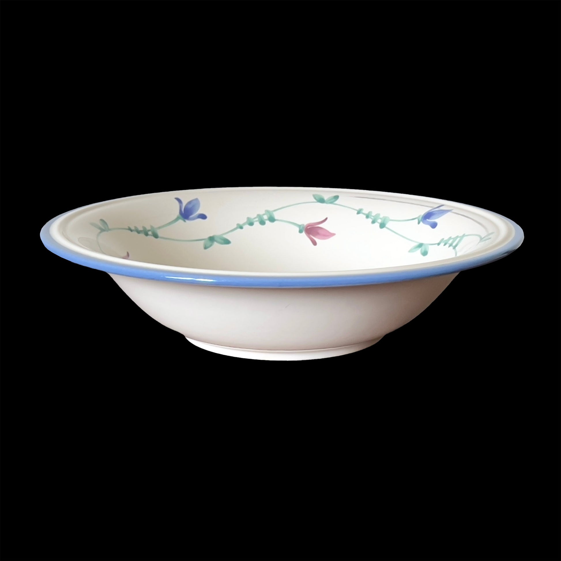 Savoir-Vivre-Portofino-Blue-Round-China-Vegetable-Bowl.-Side-view.-Shop-eBargainsAndDeals.com