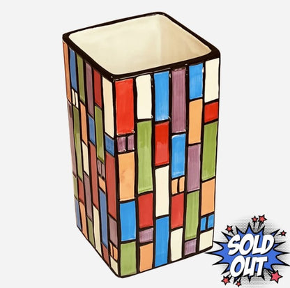 Color Block Flower Vase