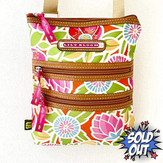 Lily Bloom Canvas Style Floral Crossbody Bag, Shoulder Bag