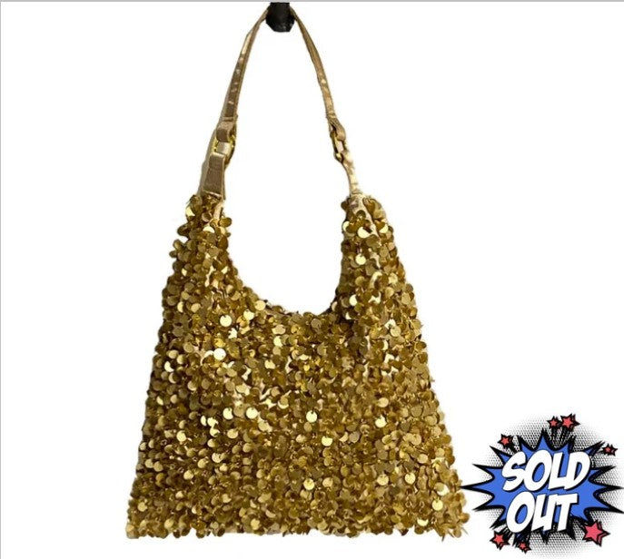 Sequin Beaded Shoulder Bag