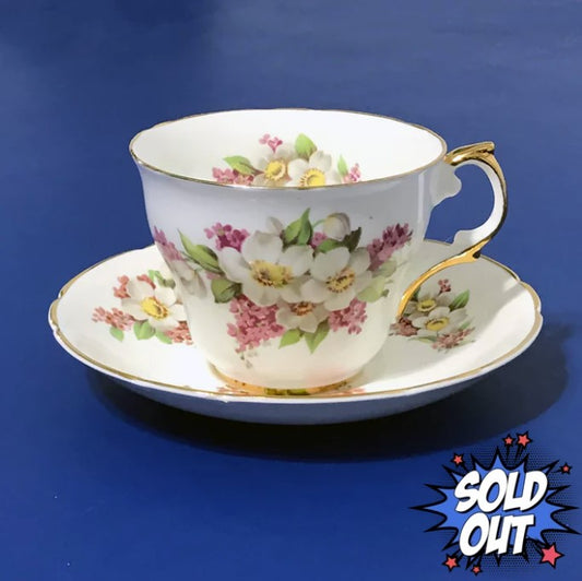 Regency Bone China Floral Cup and Saucer