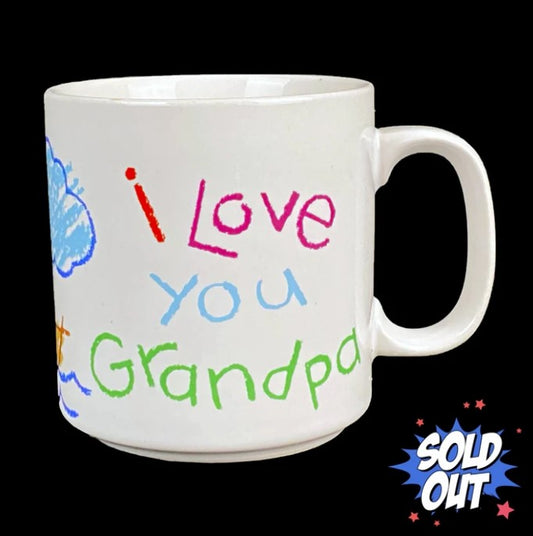 Russ Berrie "I Love You Grandpa" Ceramic Mug