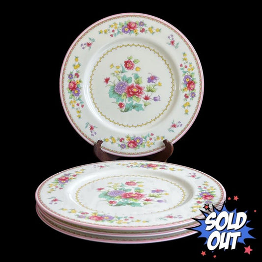 Mikasa Cheshire Bone China Floral Dinner Plates.