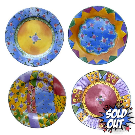 4 Sango Sweet Shoppe Salad Plates, Dessert Plates