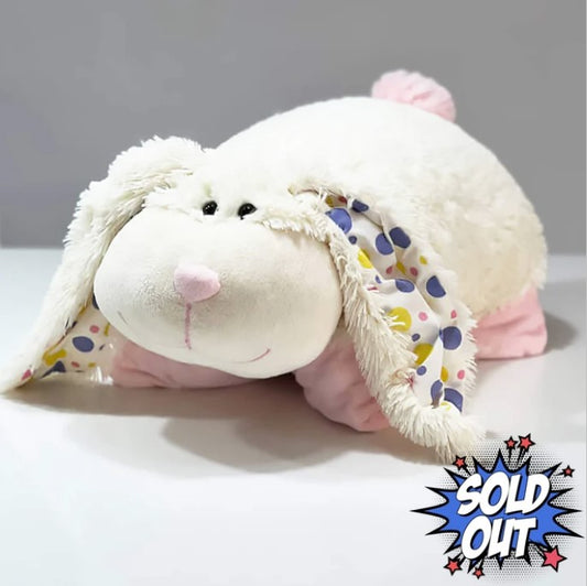 Pillow Pets Long-Haired Bunny Rabbit Pillow Toy for Kids