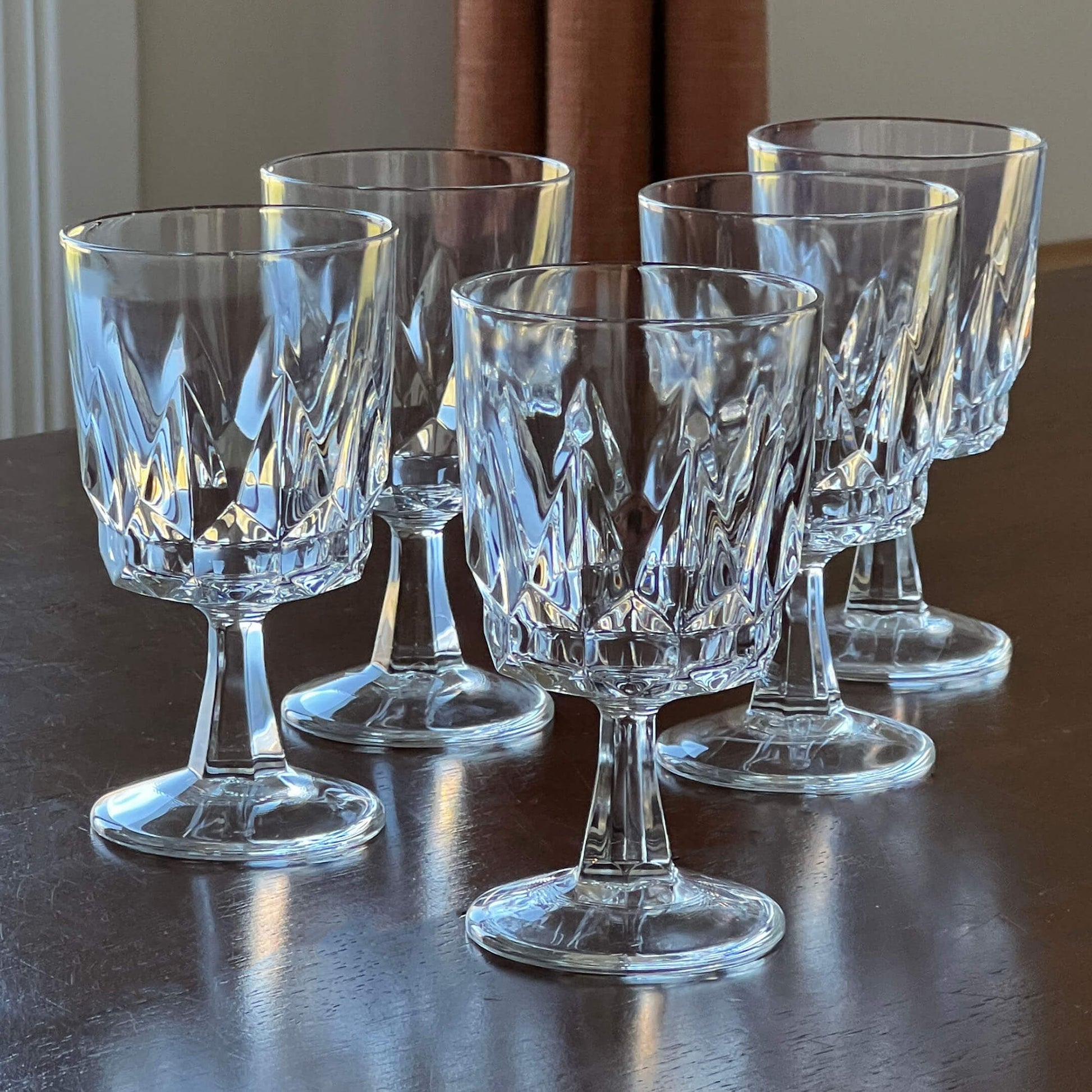 Set-of-5-Arcoroc-France-Artic-Goblets