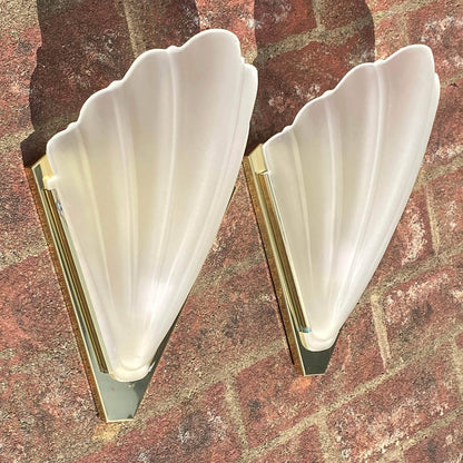 SetofVintageQuoizel-ArtDecoFrostedGlassShellFanWallSconces_size-view-Shop-www.eBargainsAndDeals.com
