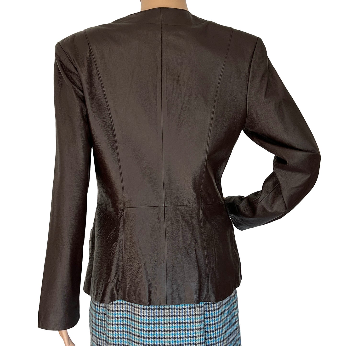 Spiegel-Brown-Leather-Single-Breasted-Blazer.-Shop-eBargainsAndDeals.com