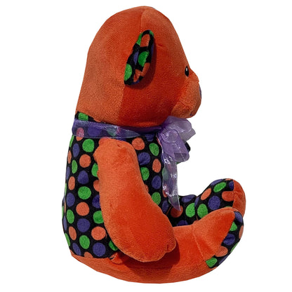 Sugar-Loaf-Orange-Halloween-Plush-Teddy-Bear.-Side-view.-National-Entertainment-Network.