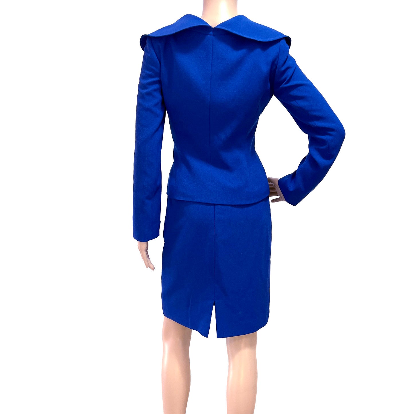 Tahari-ASL-Royal-Blue-Skirt-Suit.-Shawl-Collar.-0-Petite.-Shop-eBargainsAndDeals.com