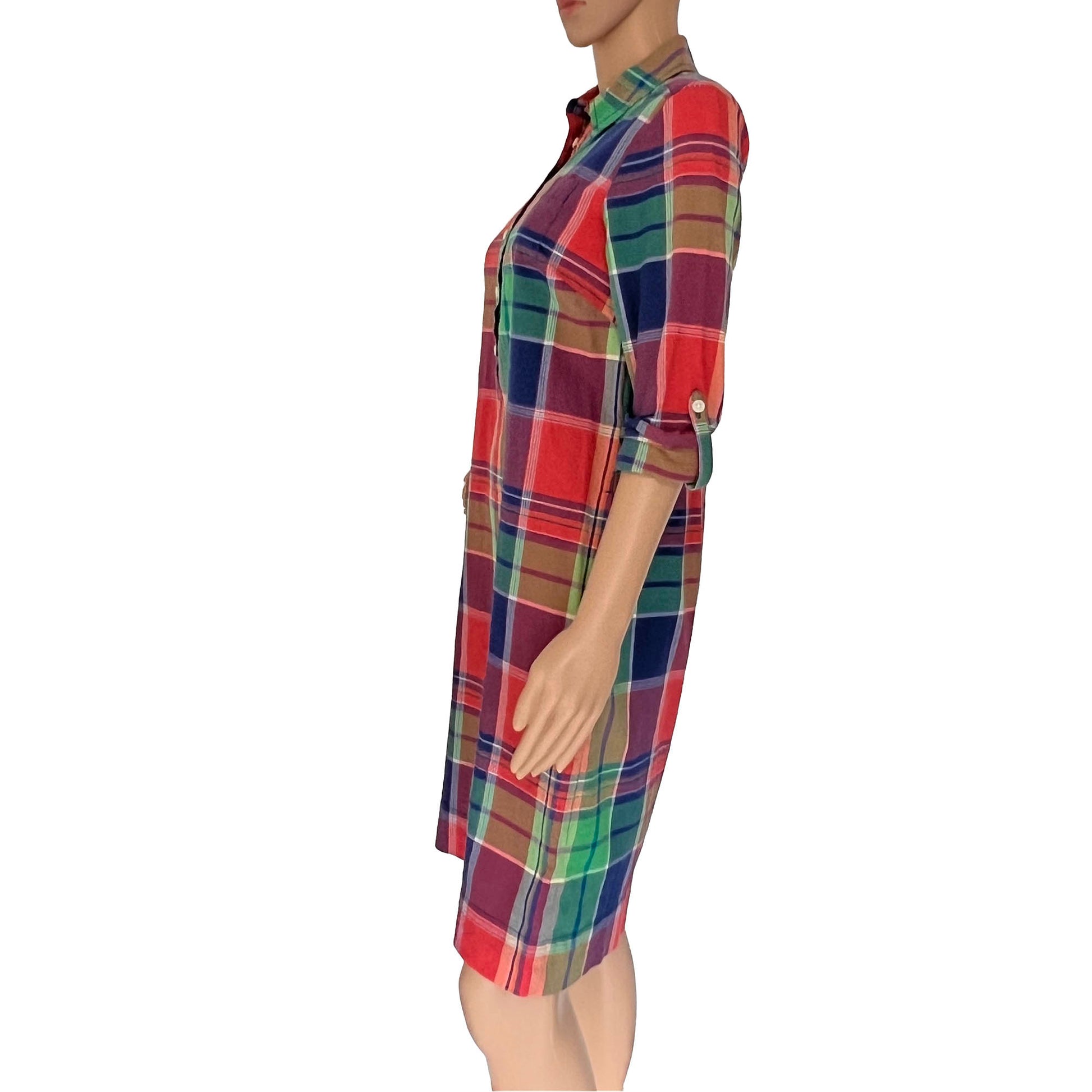 Talbots-long-sleeve-madras-plaid-shirt-dress_size-2.-eBargainsAndDeals.com