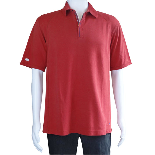 Tommy-Bahama-Cotton-Blend-Red-Polo-Shirt. 