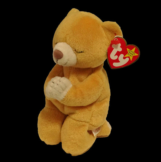 Ty-Beanie-Baby-Hope-Praying-Bear,-angled-view