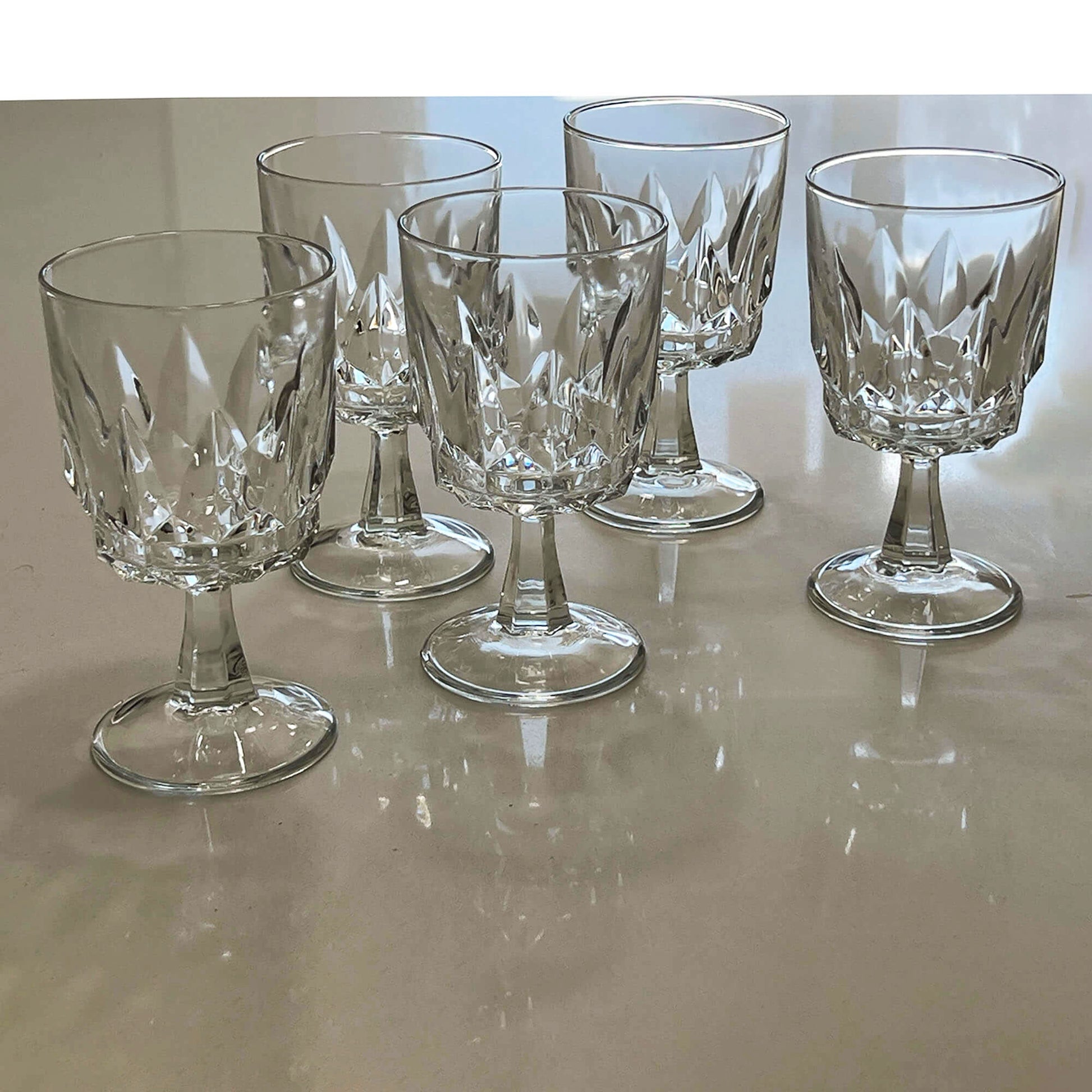 Set-of-5-Artic-Glass-Goblets