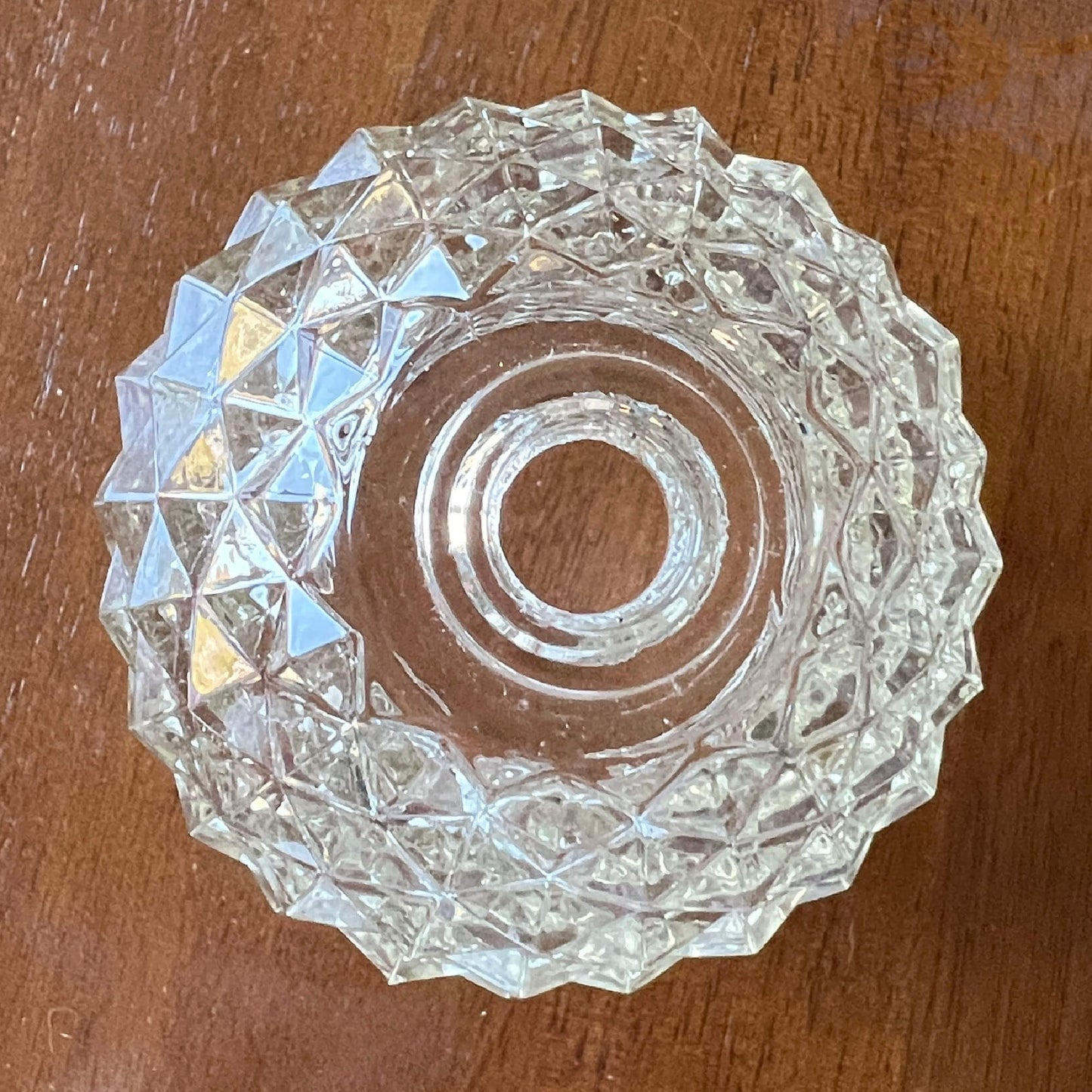 Vintage-Faceted-Dome-Shape-Crystal-Glass-Replacement-Shade-Top-View.-Shop-eBargainsAndDeals.com