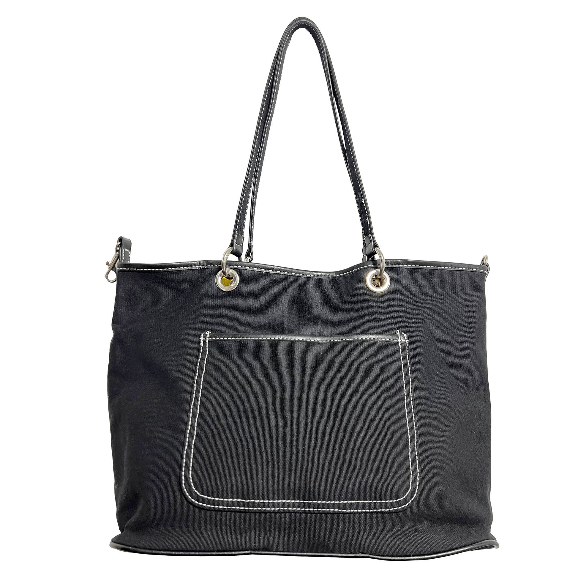 Vintage-Reversible-Black-and-Mod-Pattern-Shoulder-Bag.-Shop-eBargainsAndDeals..com