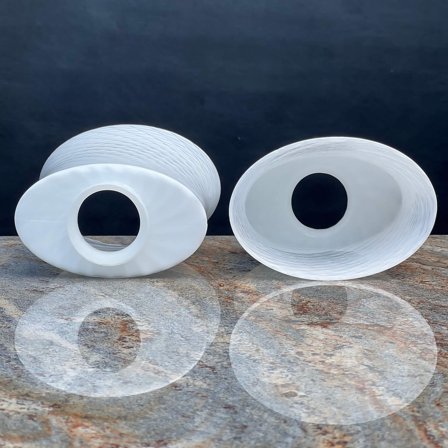 Westinghouse-Lunar-Weave-Glass-Shades.-Top-and-Bottom-views.