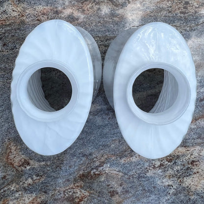 Westinghouse-Lunar-Weave-Glass-Shades,-Top-View.-8141200