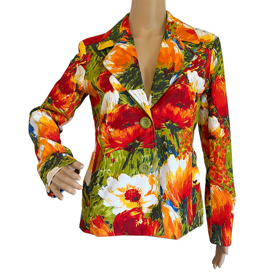 Womens-Chicos-Floral-Two-Button-Blazer-Jacket.-Shop-eBargainsAndDeals.com