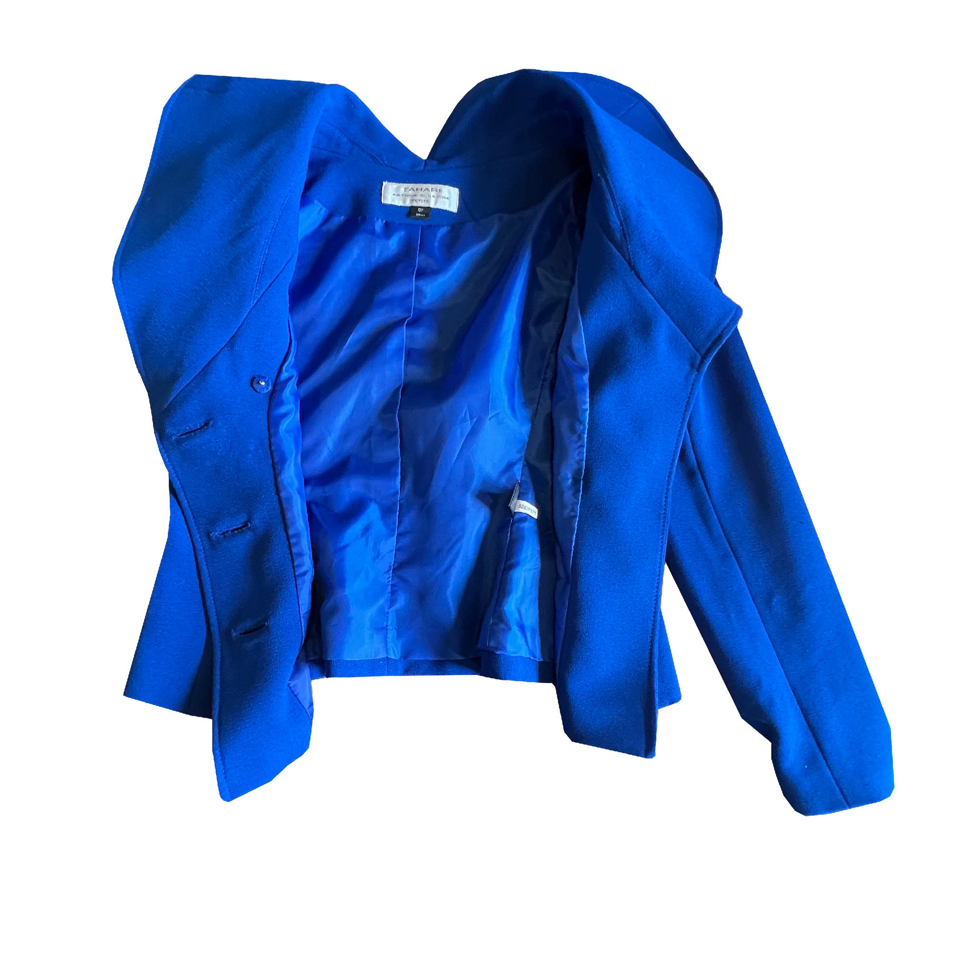 Womens-Tahari-Royal-Blue-Skirt-Suit.-0-Petite.-Shop-eBargainsAndDeals.com
