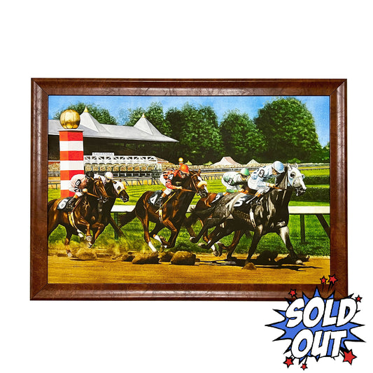 Horse Racing - Loren Blackburn The Glory Road Framed, Signed Art Print 37x26