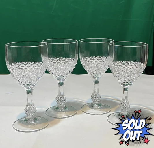 Cristal D'Arques-Durand Chenonceaux Goblets
