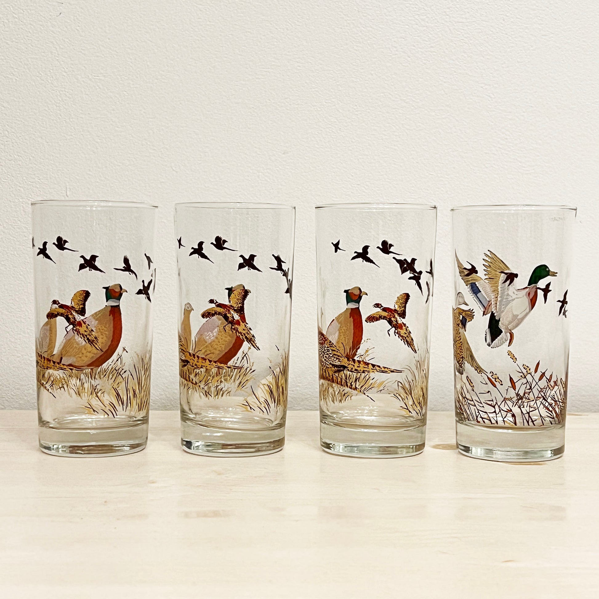 4Libbey-Wild-Bird-Duck-Geese-Pheasand-Highball-Bar-Glasses.-Shop-eBargainsAndDeals.com