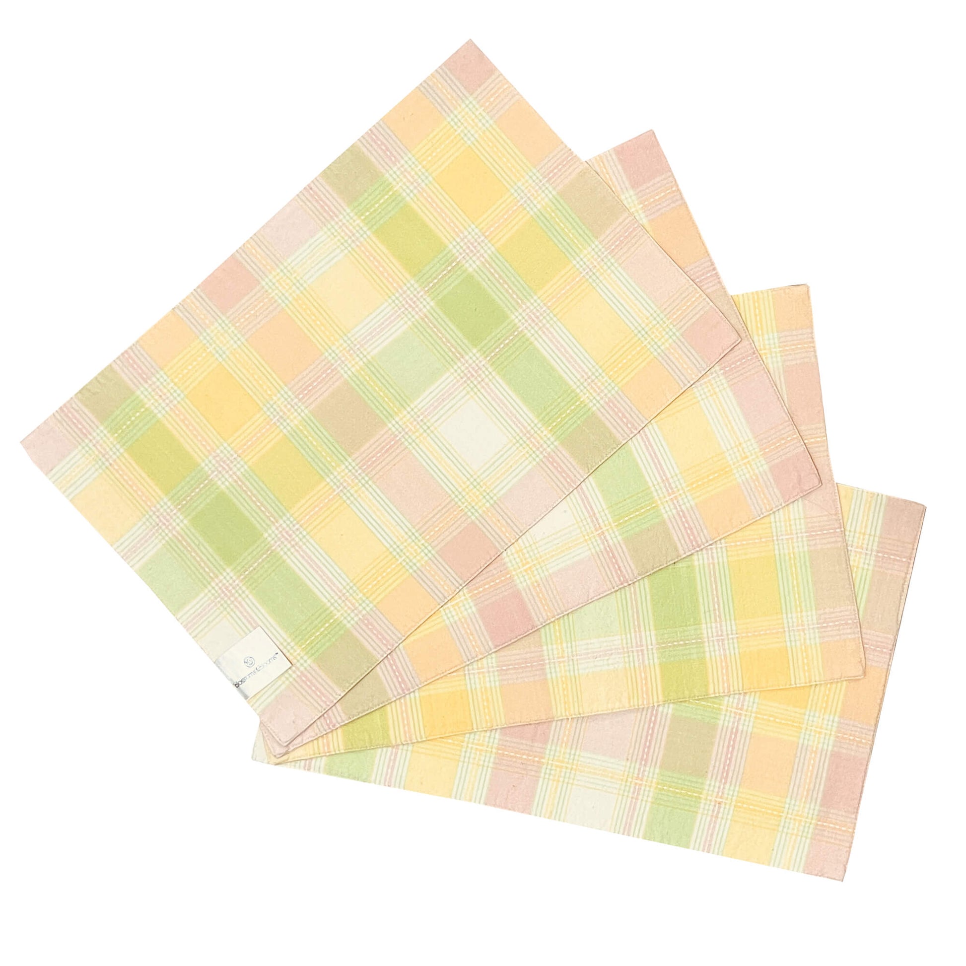 Blossom_Blooms-Yellow_-Green-Pink-Plaid-Cotton-Placemats.-Shop-eBargainsAndDeals.com