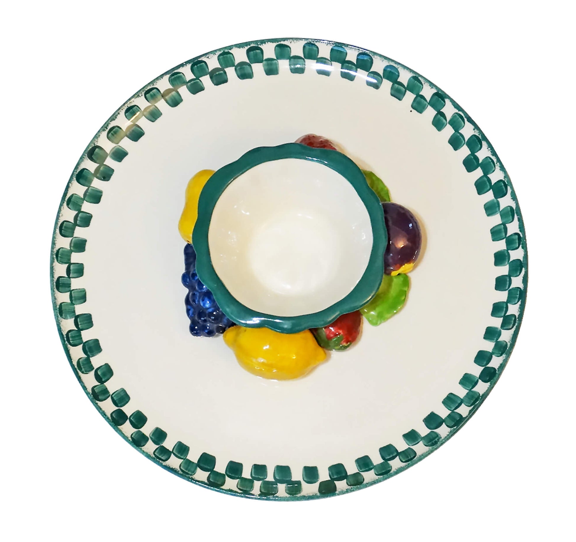 Cali-Ceramic-Salsa-and-Chips-Serving-Plate.-Top-view.