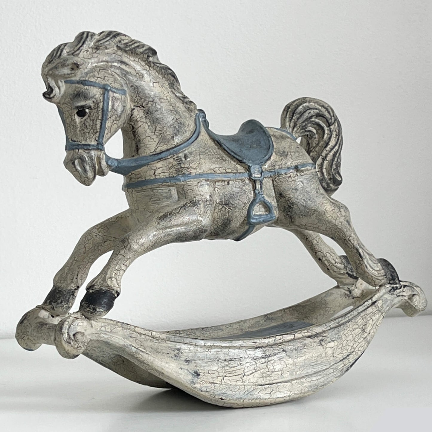 Ceramic-Rocking-Horse-with-Crackle-Finish.-Nursery-Decor.-Angle-view.-Shop-eBargainsAndDeals.com