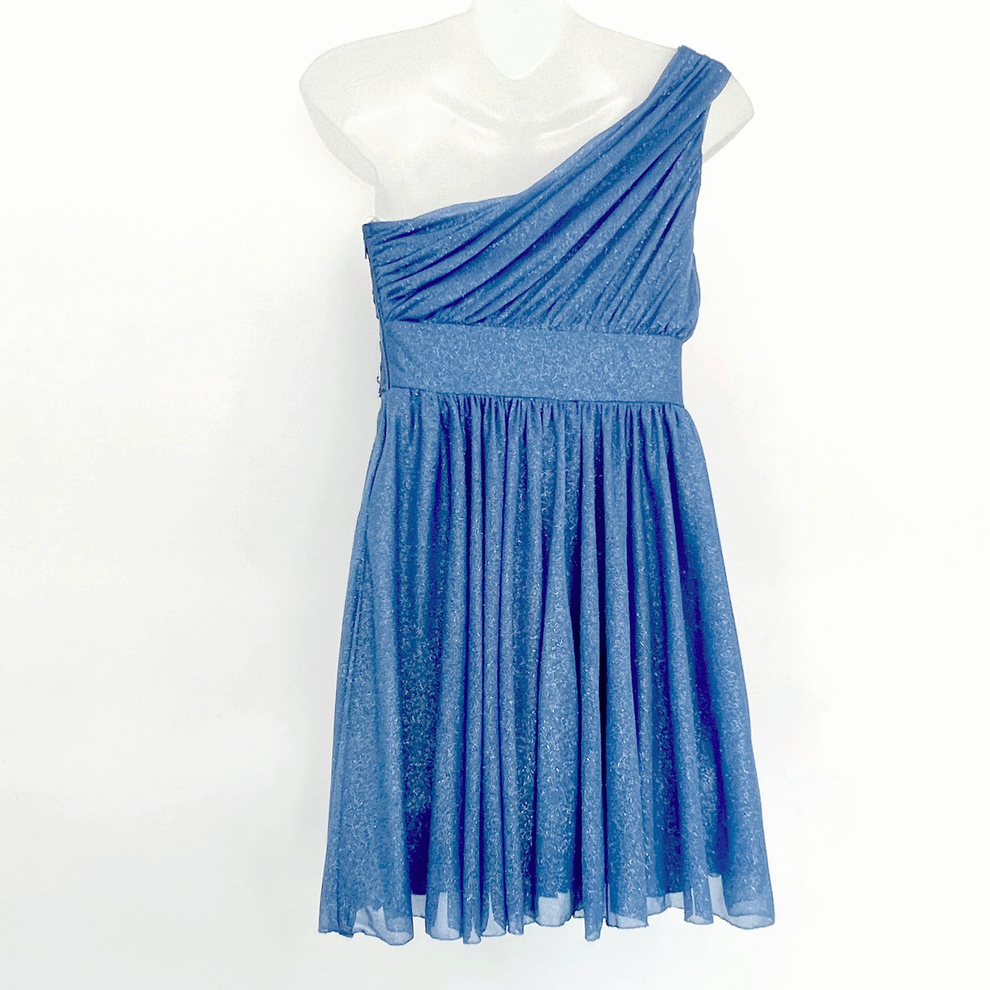 City-Studio-Rhinestone-Embellished-Blue-One-Shoulder-Mini-Dress.-Back-view.-