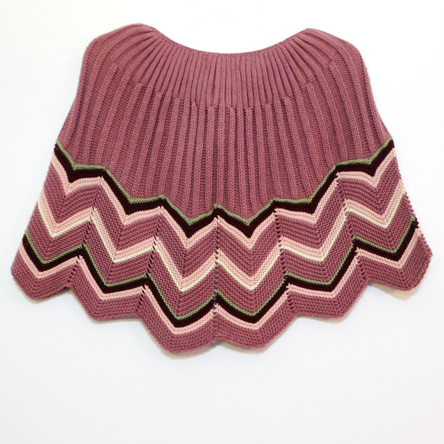 Clothing-Co-by-Notations-Vintage-Chevron-Cape.-Back-view.