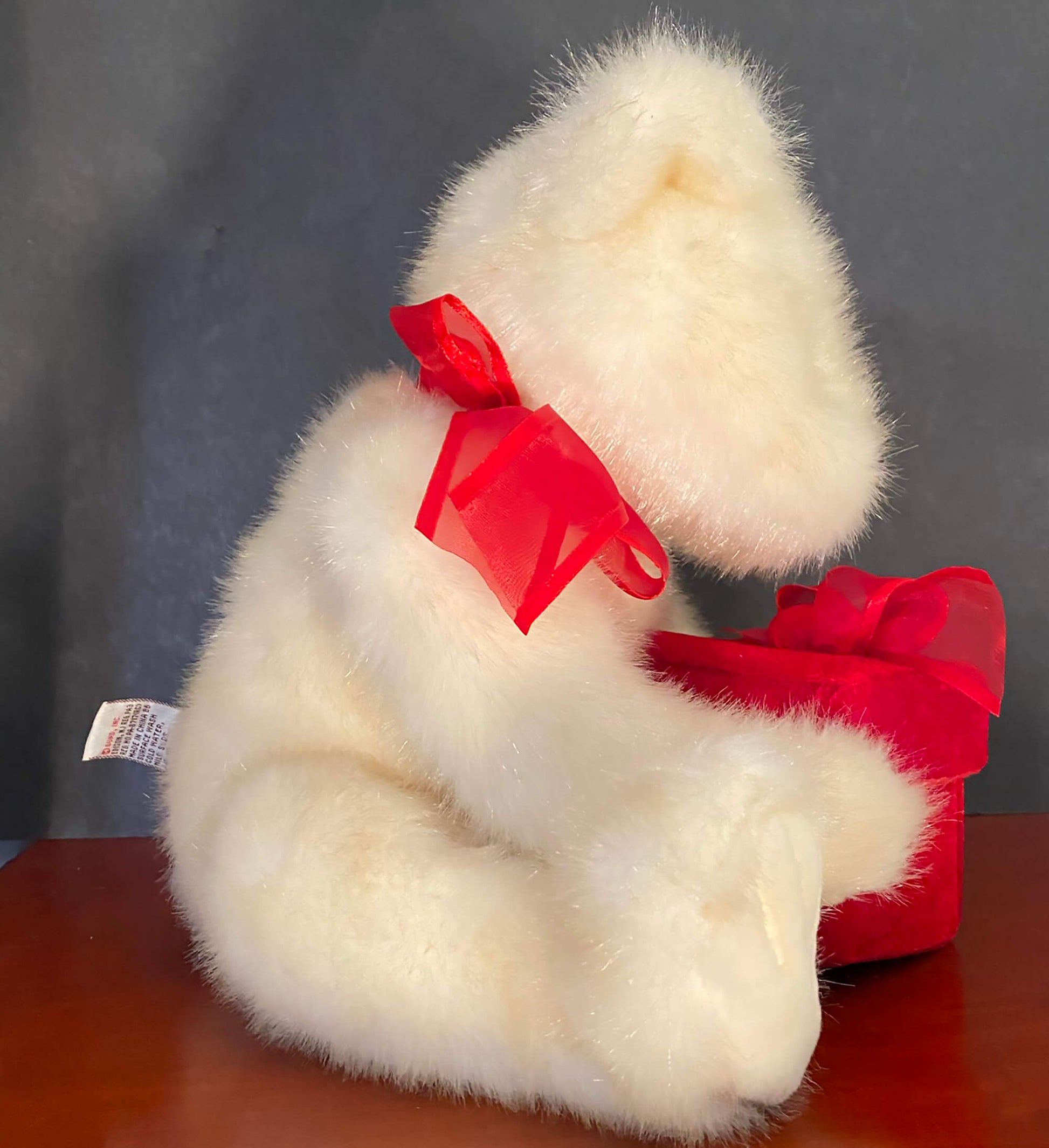 GUND Mohair Teddy Bear, Red Velvet Gift Box 12.5. Valentine's Day, En –  eBargainsAndDeals Vintage Store
