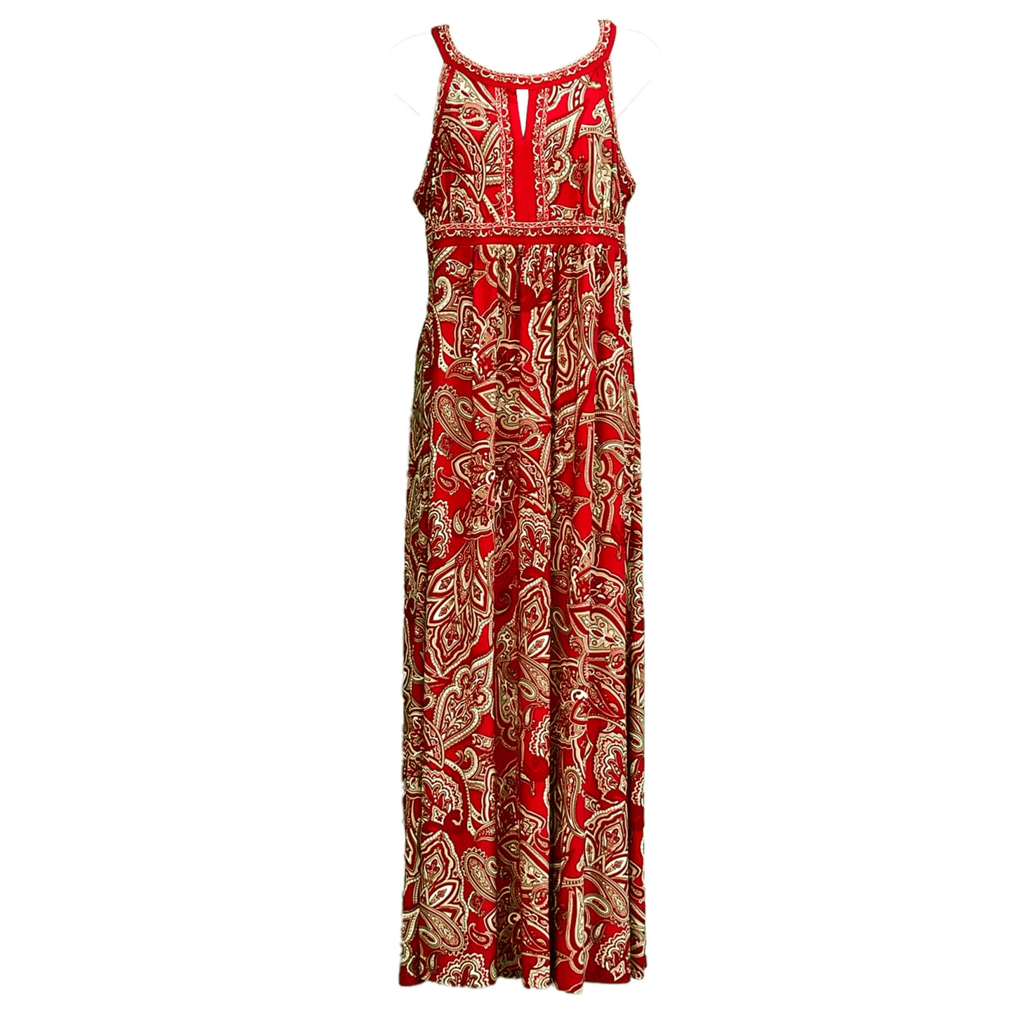 INC-International-Concepts-Red-Pattern-Sleeveless-Maxi-Dress.-Shop-eBargainsAndDeals