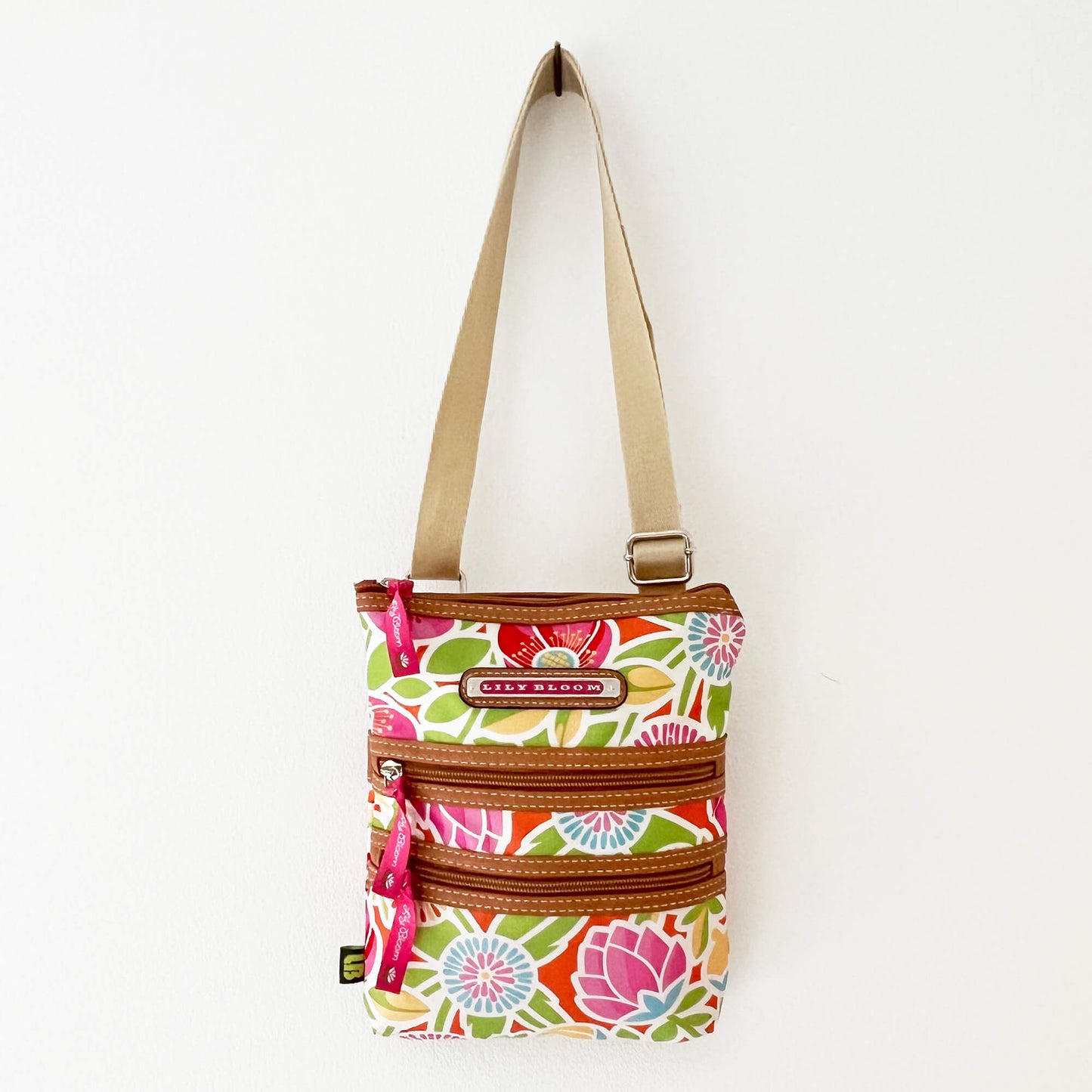 Lily-Bloom-Canvas-Floral-Crossbody-bag.-Full-view.-Shop-eBargainsAndDeals.com