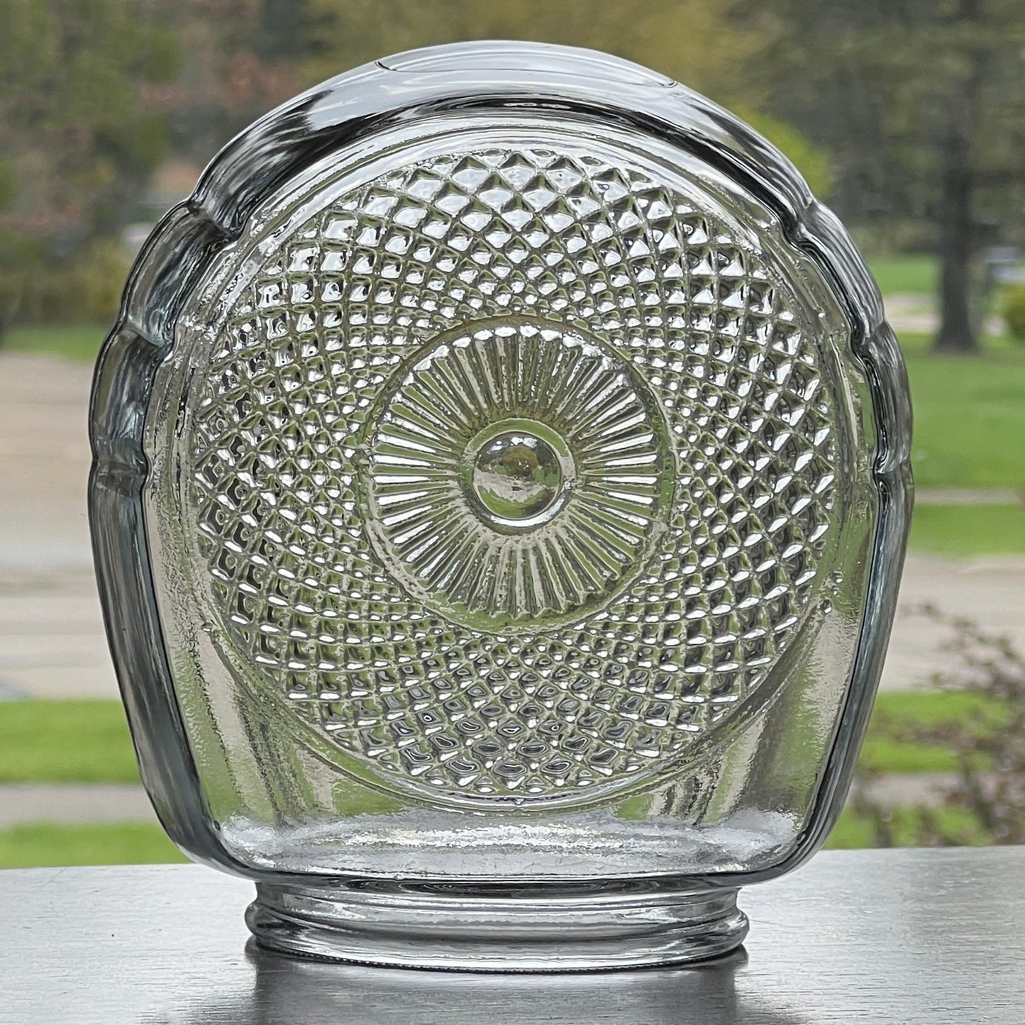 Mid-Century-Clear-Glass-Decorate-Ceiling-Fixture-Shade