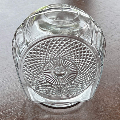Mid-Century-Clear-Glass-Decorate-Light-Shade.-Top-View.-