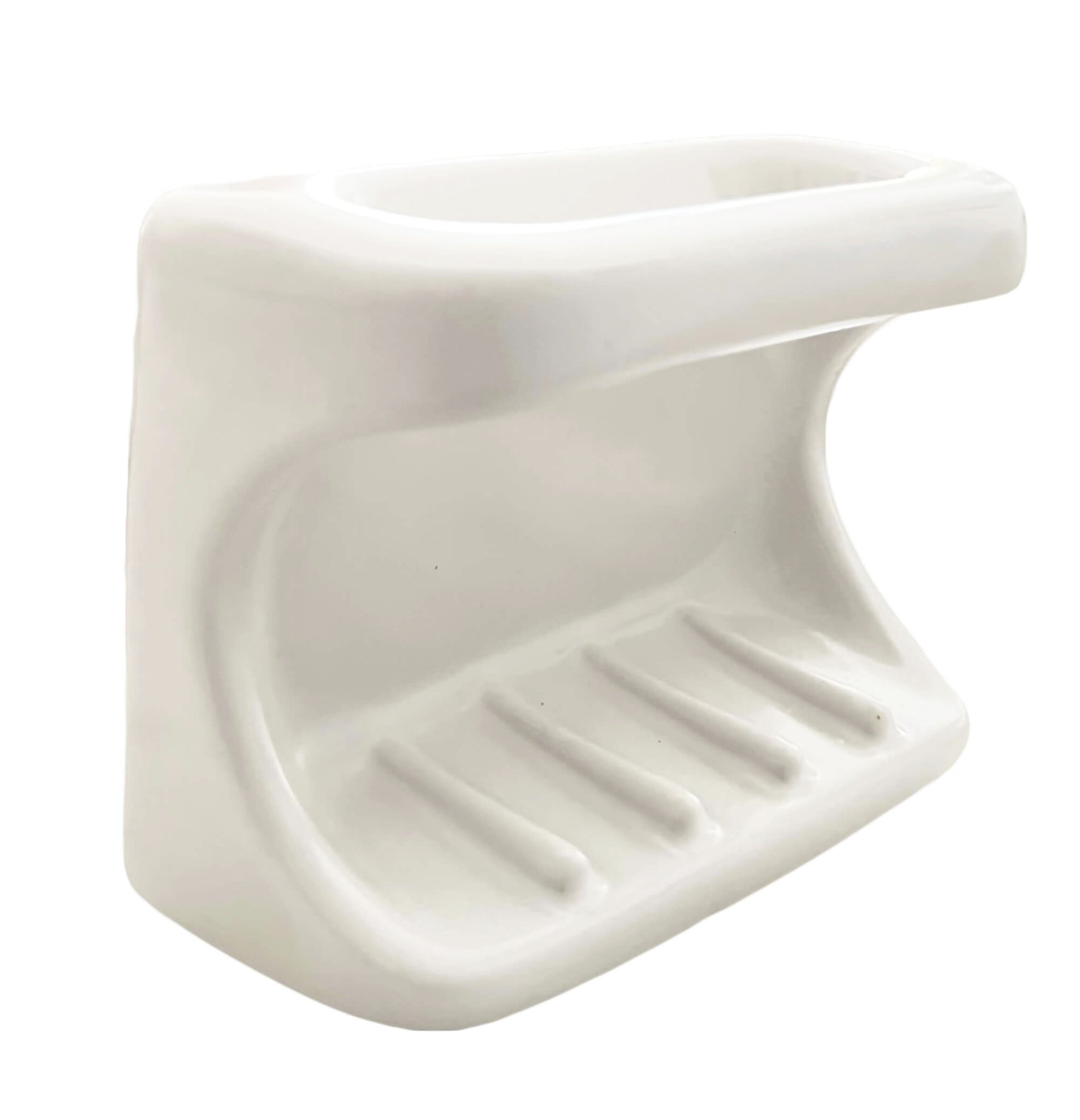 Mid-Century-White-porcelain-ceramic-wall-mounted-soap-dish-with-handle-2.-Shop-eBargainsAndDeals