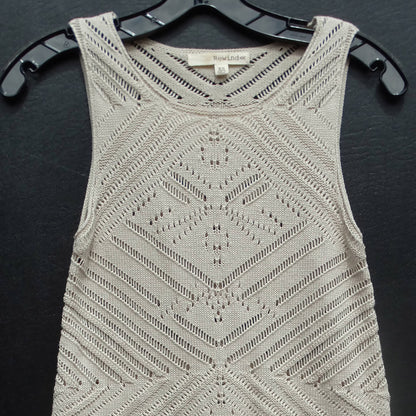 Rewind-Beige-Sleeveless-Crochet-Knit-Top.-Close-up-view.-Shop-eBargainsAndDeals.com