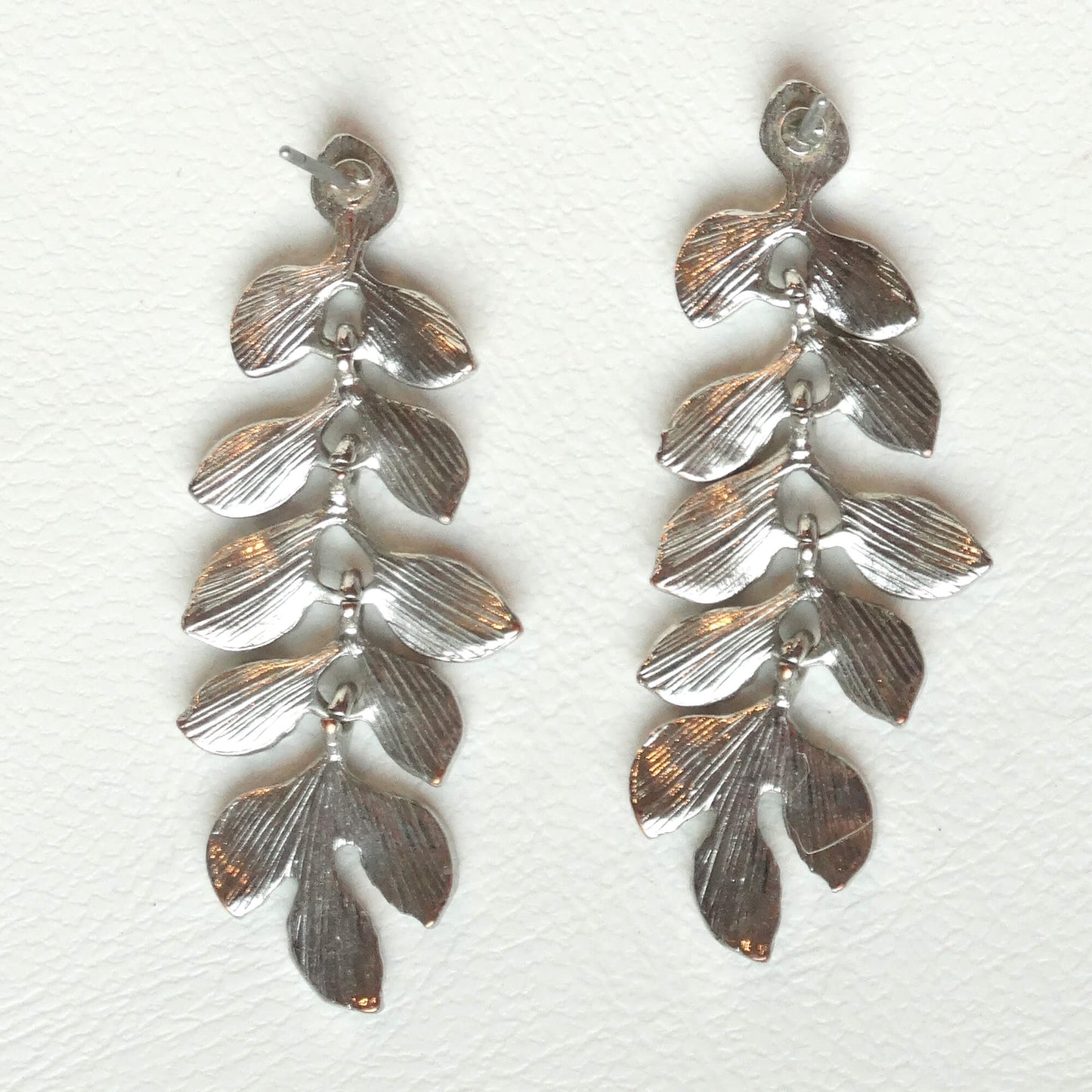 Silver-Leaf-Dangle-Earrings.-Back-view.-Shop-eBaragainsAndDeals.com