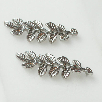 Silver-Leaf-Dangle-Earrings.-Shown-sideways.-Shop-eBaragainsAndDeals.com