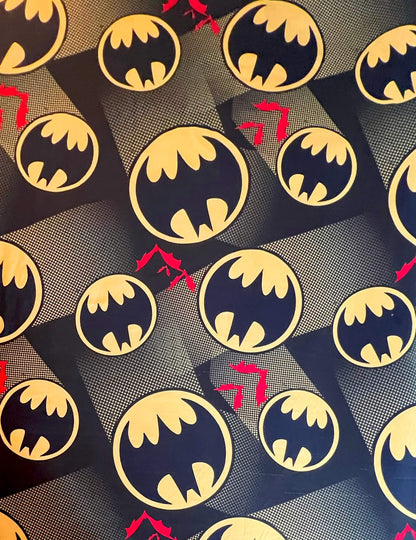 Vintage-Batman-Superhero-Flat-Bed-Sheet. View-2