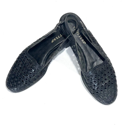 Trotters-Black-Woven-Leather-Sandals, 8.5M-Shop-eBargainsAndDeals.com