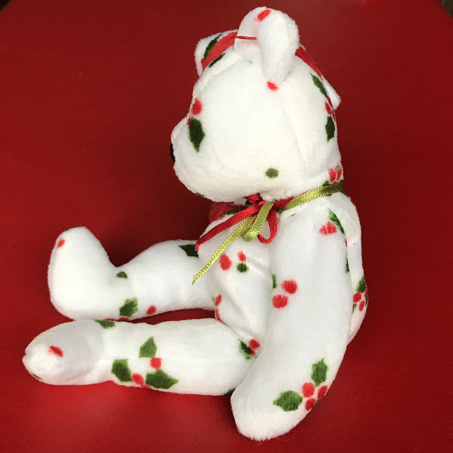 Ty-teddie-christmas-bear-side-view