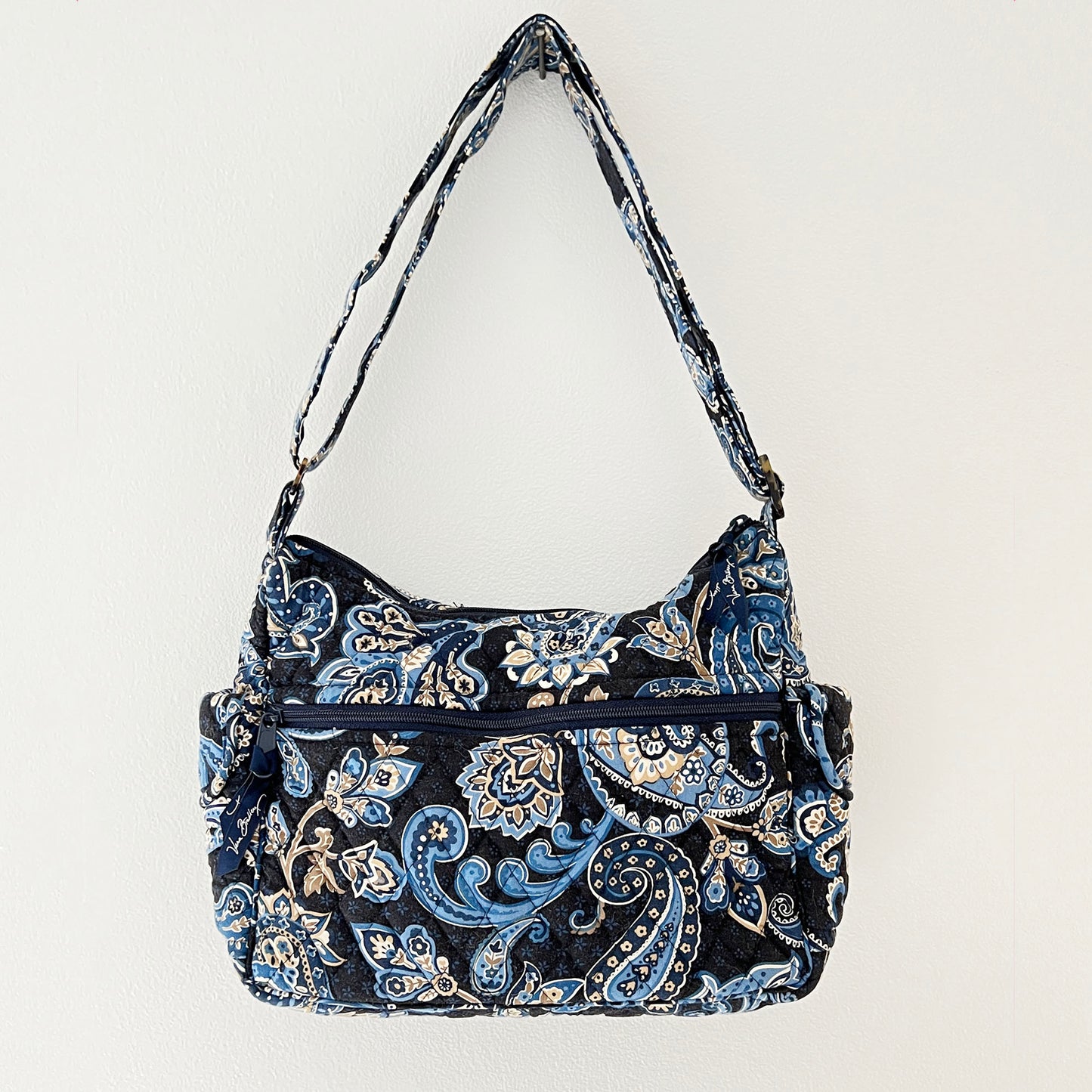 Vera-Bradley-Windsor-Navy-Quilted-Shoulder-Bag.-Back-view.-Shop-eBargainsAndDeals.com