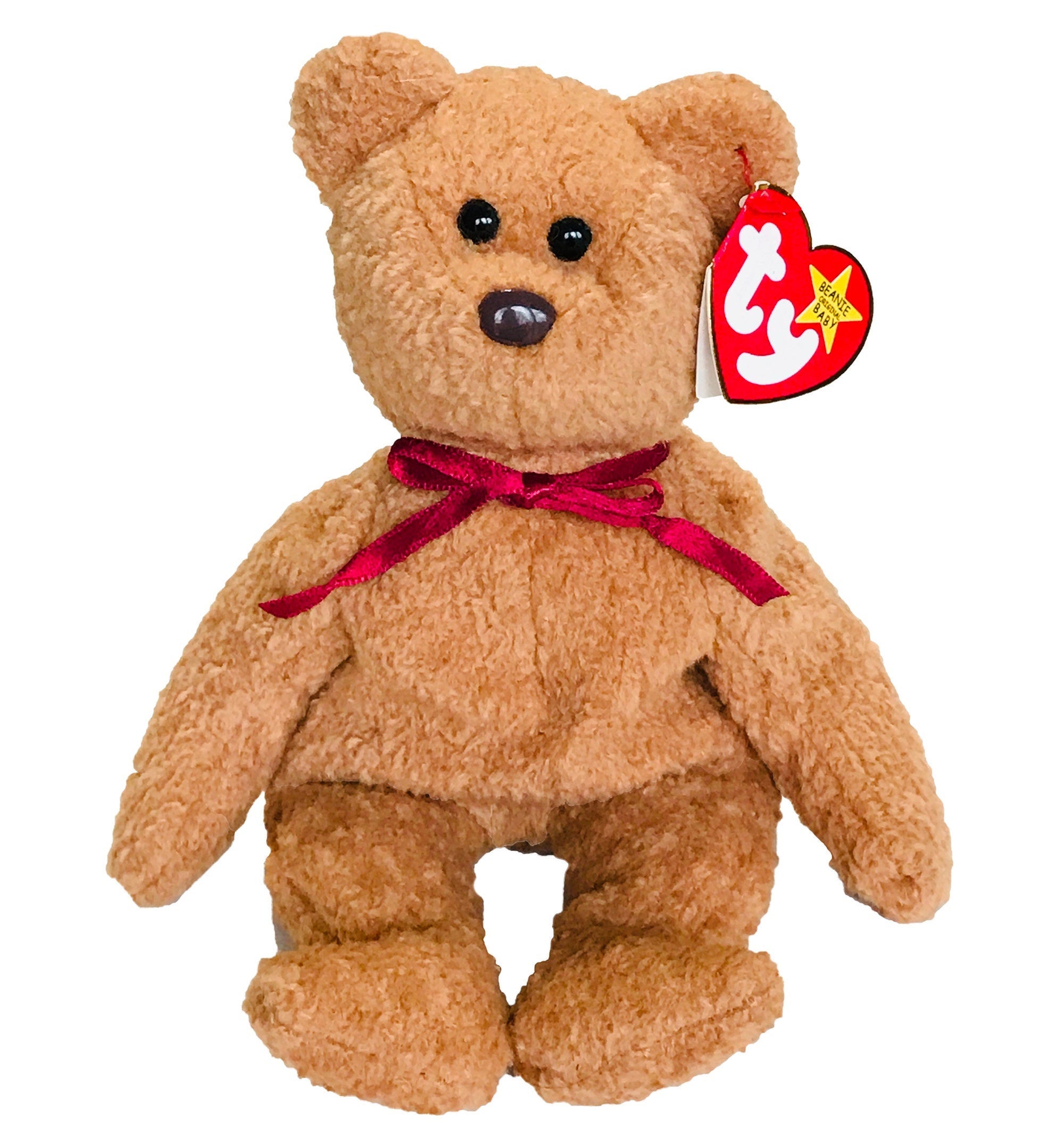 Curly bear 2024 beanie baby