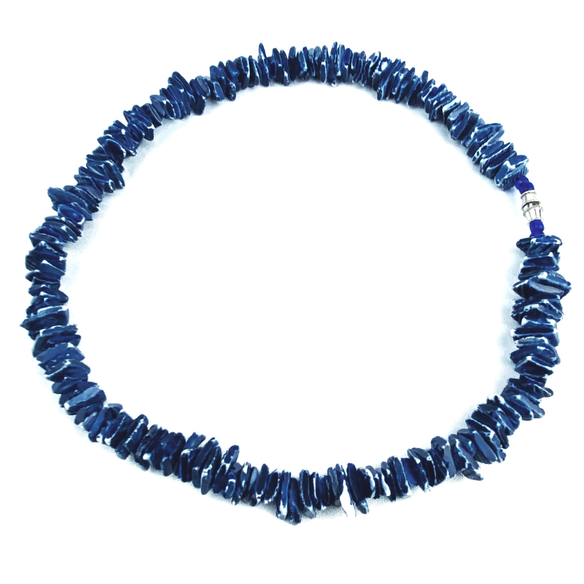 navy-blue-square-beaded-puka-necklace